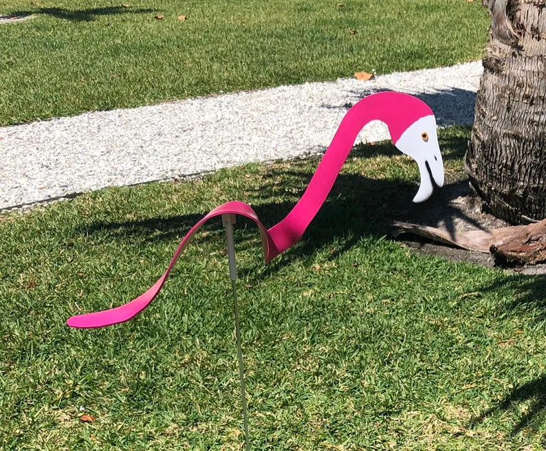 Swirling Flamingo Wind Dancers